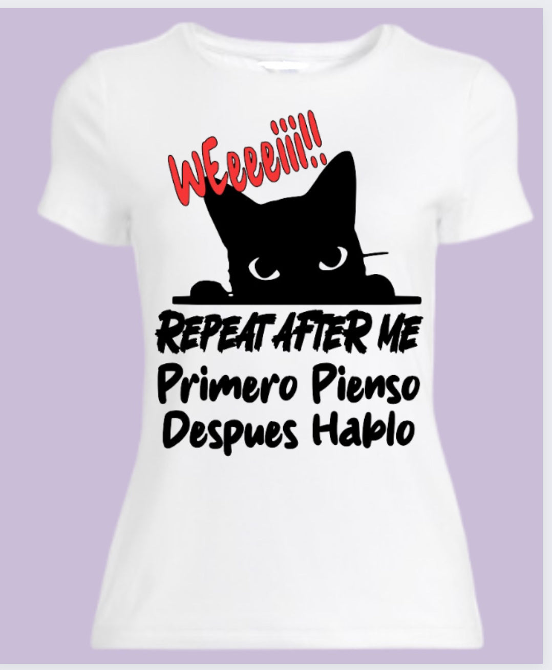 Weeeiiiii!!!!! Repeat after me primero pienso segundo hablo