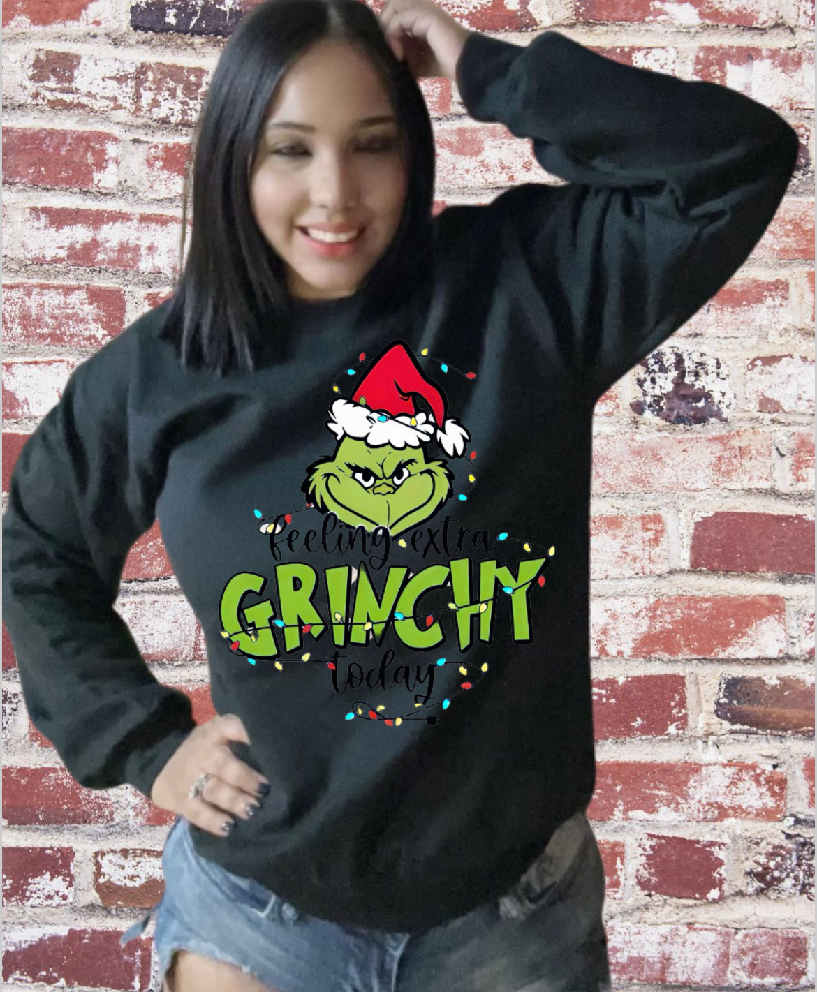 Grinchy crewneck sweater