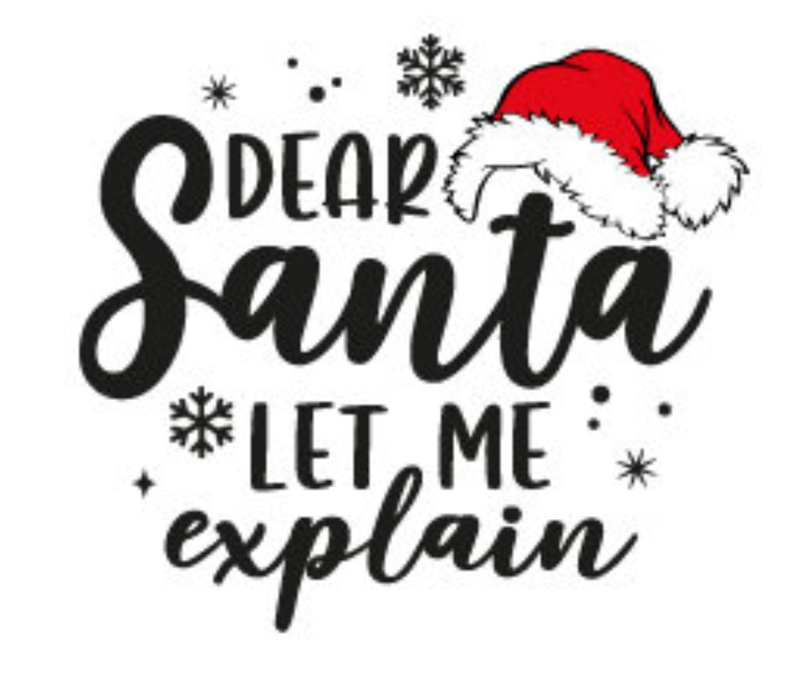 Dear Santa let me explain