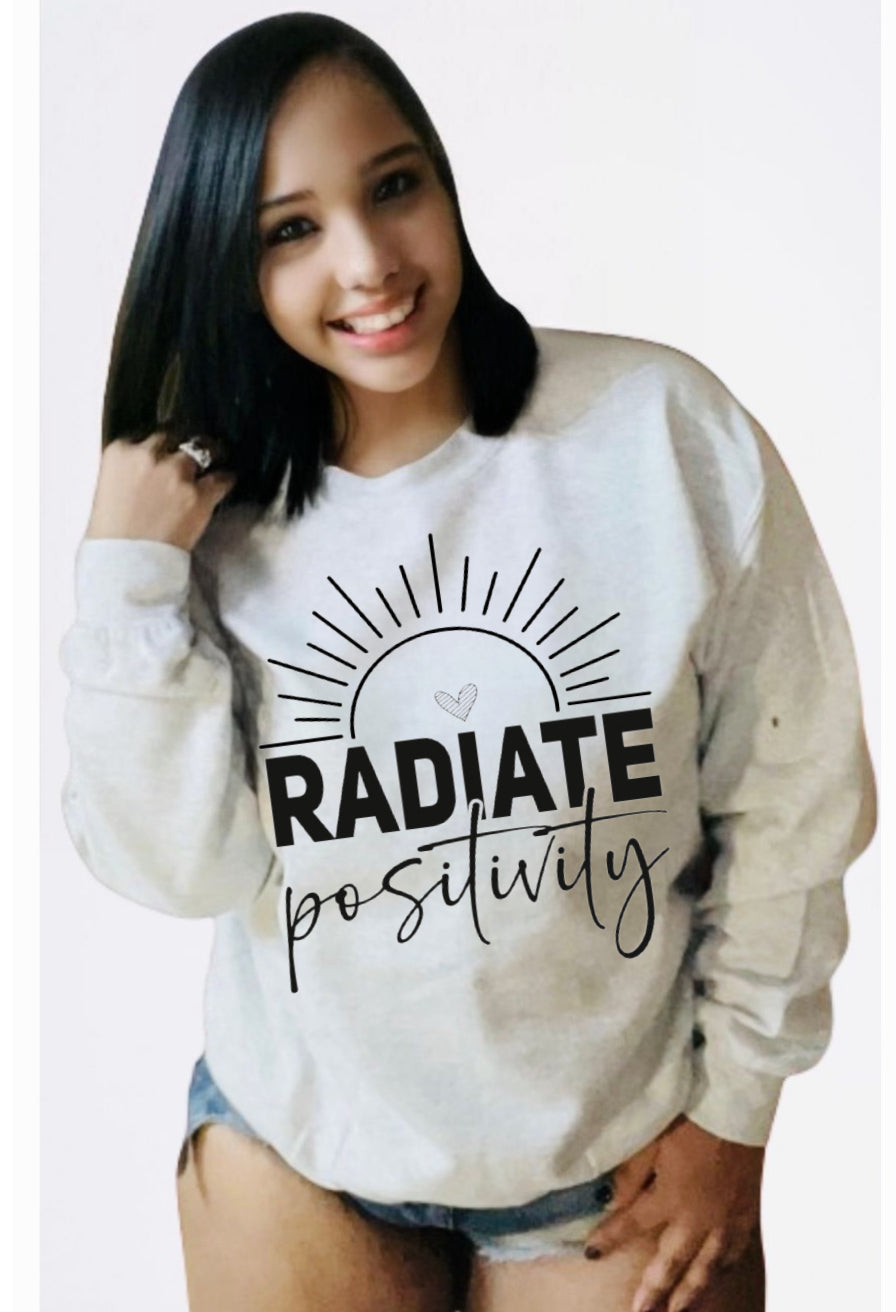 Radiate Positivity Crewneck Sweater
